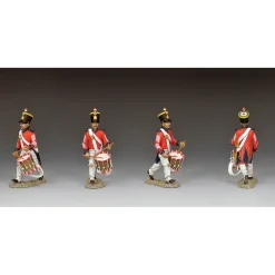 Santa Anna's Soldier Drummer Advancing 1/30 Figure K&C (RTA139) 1:30 scale Metal by King and Country