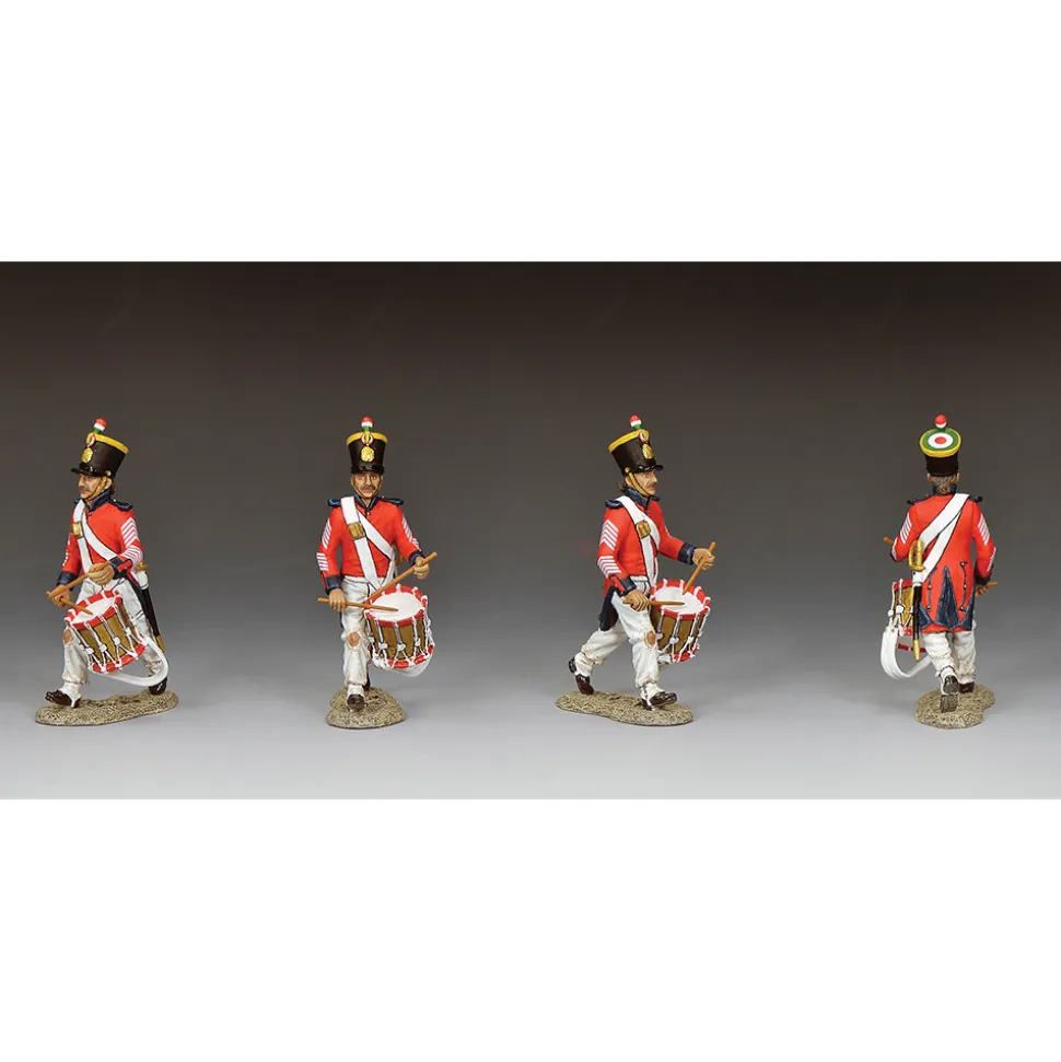 Santa Anna's Soldier Drummer Advancing 1/30 Figure K&C (RTA139) 1:30 scale Metal by King and Country