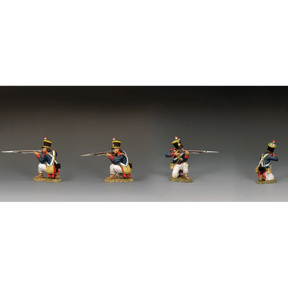 Santa Anna's Soldier Kneeling, Firing to Front 1/30 Figure K&C (RTA140) 1:30 scale Metal by King and Country