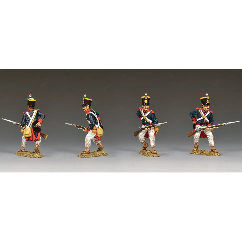 Santa Anna's Soldier reaching for a cartridge 1/30 Figure K&C (RTA129) 1:30 scale Metal by King and Country