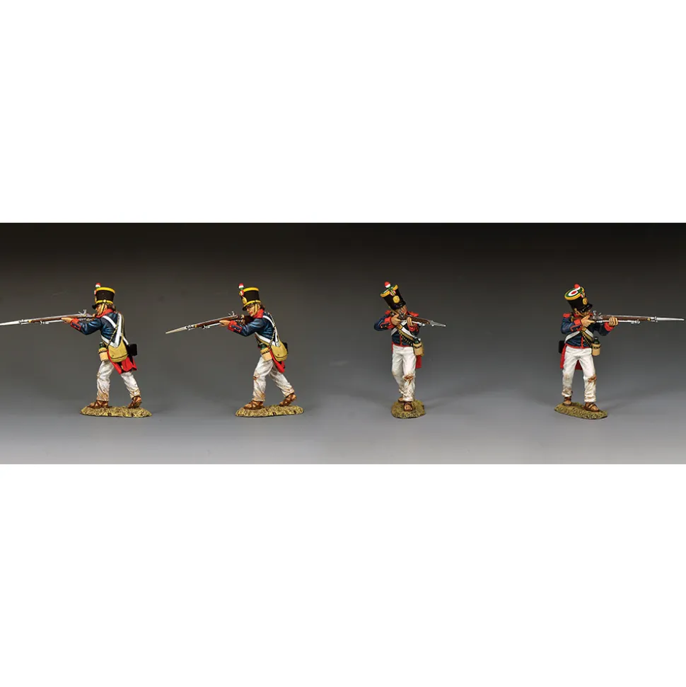 Santa Anna's Soldier Soldier Shooting to Front 1/30 Figure K&C (RTA135) 1:30 scale Metal by King and Country