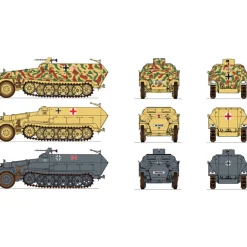 Sd.Kfz.251/1 Ausf. C 1/72 Kit 1:72 Scale Plastic Model Kit by Italeri
