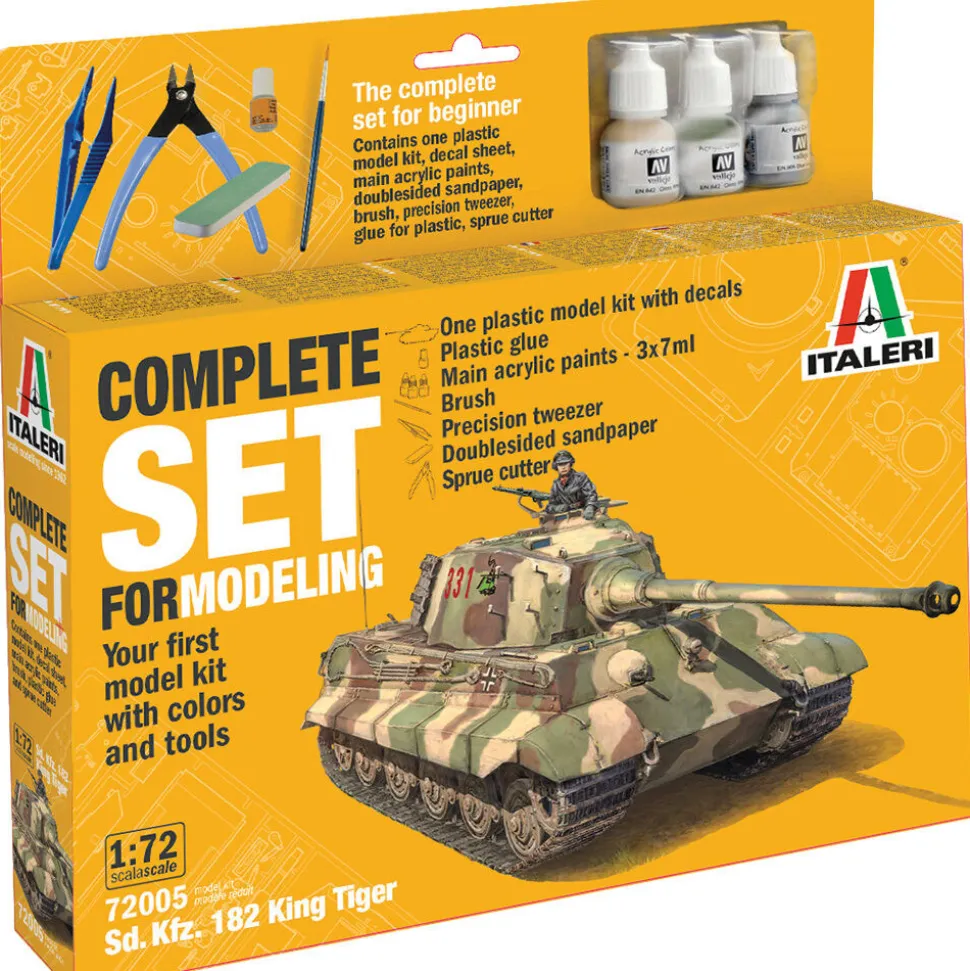 Sd. Kfz. 182 King Tiger 1/72 Kit 1:72 Scale Plastic Model Kit by Italeri