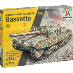 Semovente M43 da 105/25 Bassotto 1/35 Kit Italeri 6751 1:35 scale Plastic by Italeri