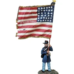 Sergeant Able Peck, 24th Michigan 1/30 Figure - 1863 WILLIAM BRITAIN (31244) 1:30 scale Metal by William Britain