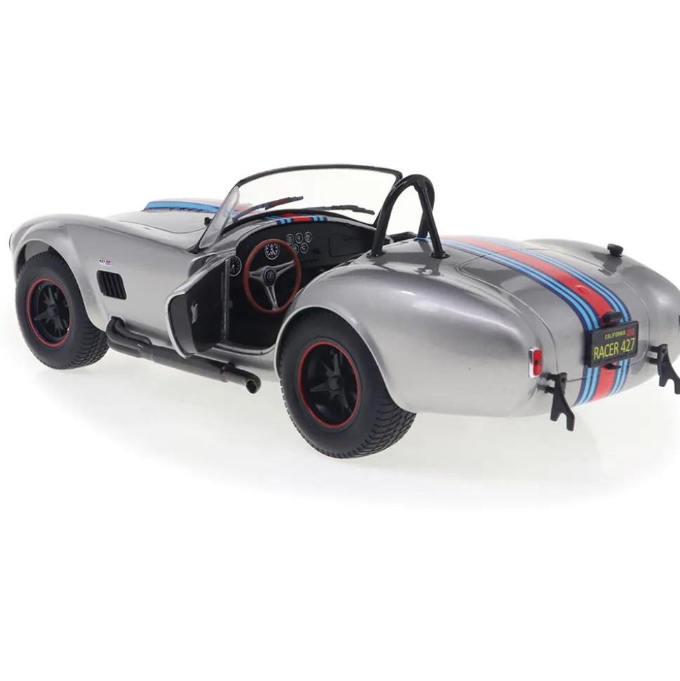 1965 Shelby Cobra 427 MkII Solido Works M - Racing Silver 1:18 Scale Diecast Model Car by Solido