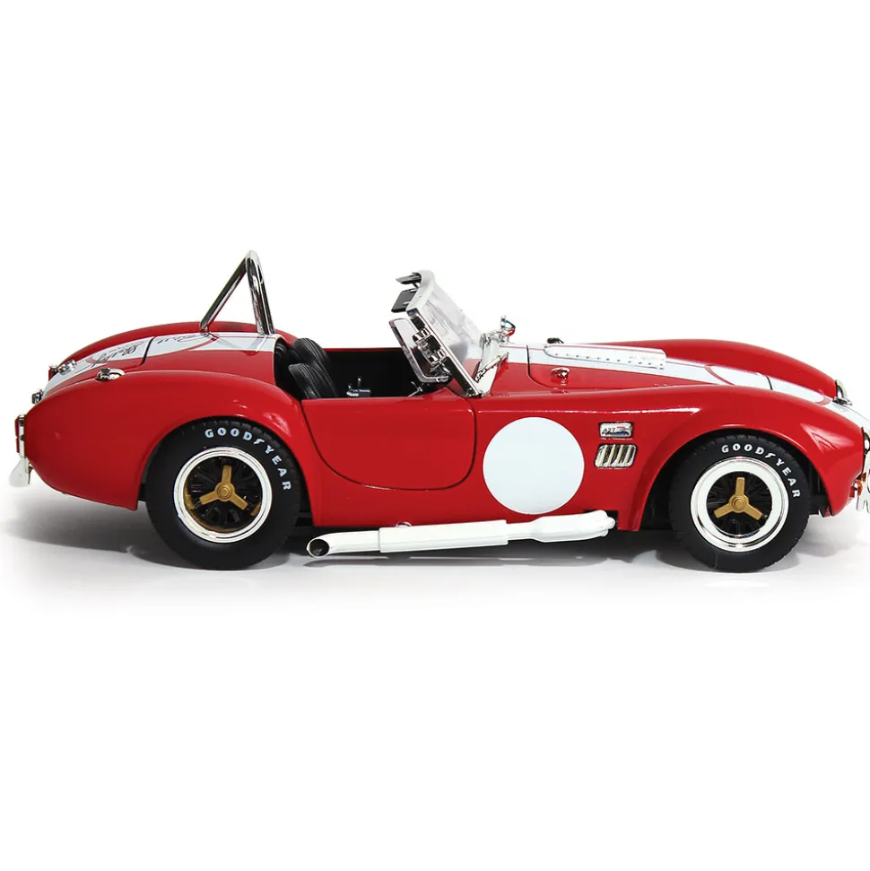 1965 Shelby Cobra 427 S/C - Red w/ Carroll Shelby Signature 1:18 Scale Diecast Model Car by Shelby Collectibles