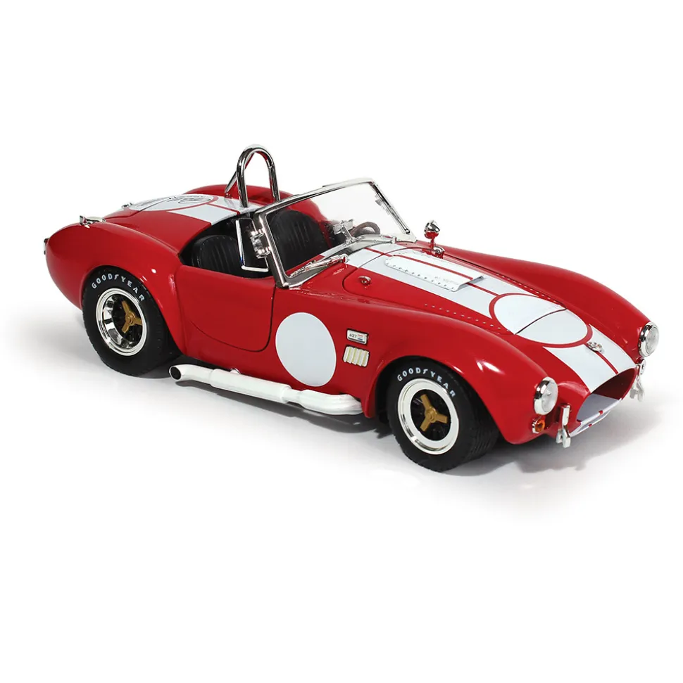 1965 Shelby Cobra 427 S/C - Red w/ Carroll Shelby Signature 1:18 Scale Diecast Model Car by Shelby Collectibles