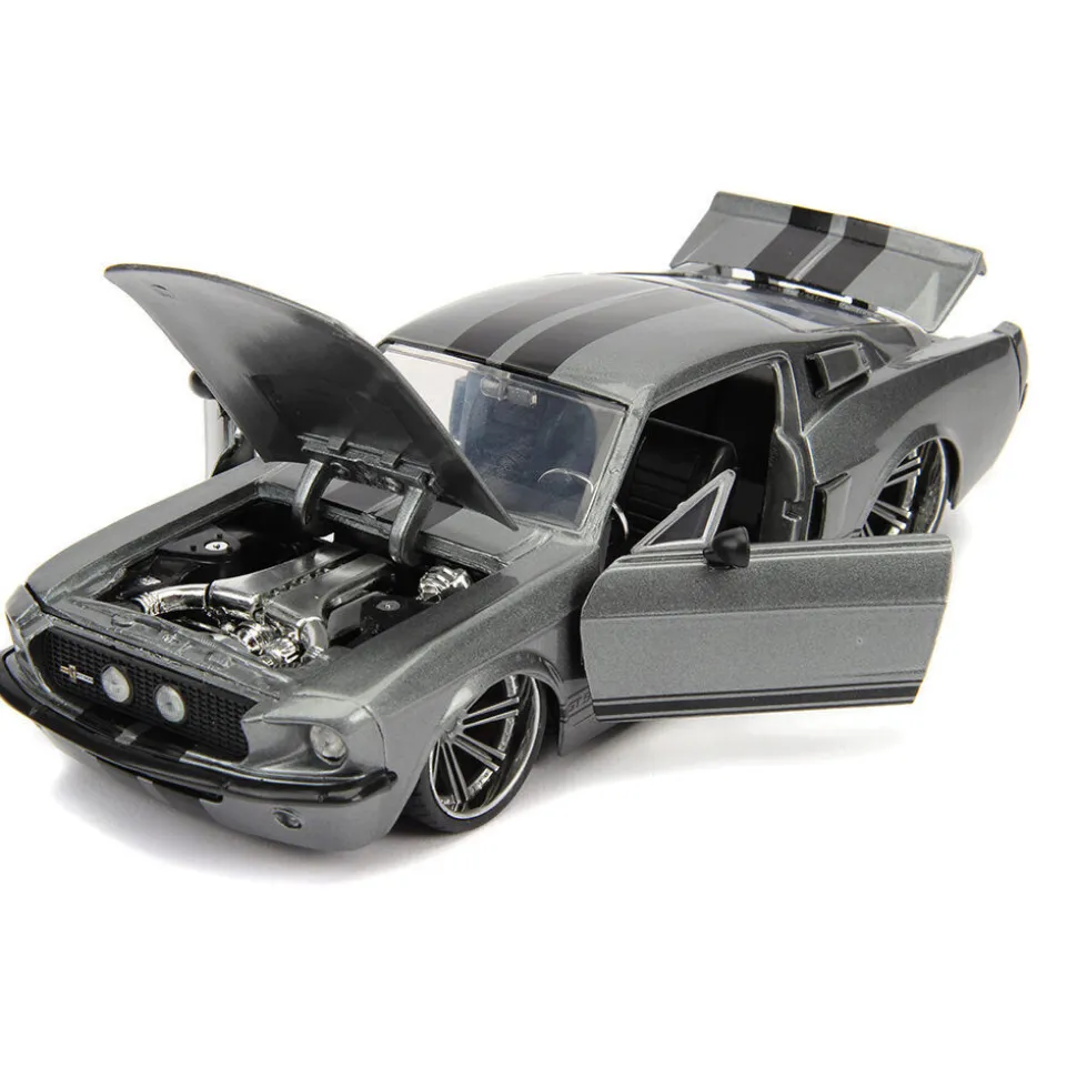 1967 Shelby GT500 - Silver 1:24 Scale Diecast Model Car by Jada Toys