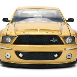 2008 Shelby Mustang G.T. 500KR - Gold Cobra 1:24 Scale Diecast Model Car by Jada Toys