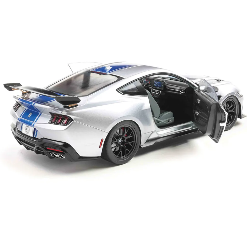 2025 Shelby Mustang Super Snake - Grey 1:18 Scale Diecast Model Car by Solido