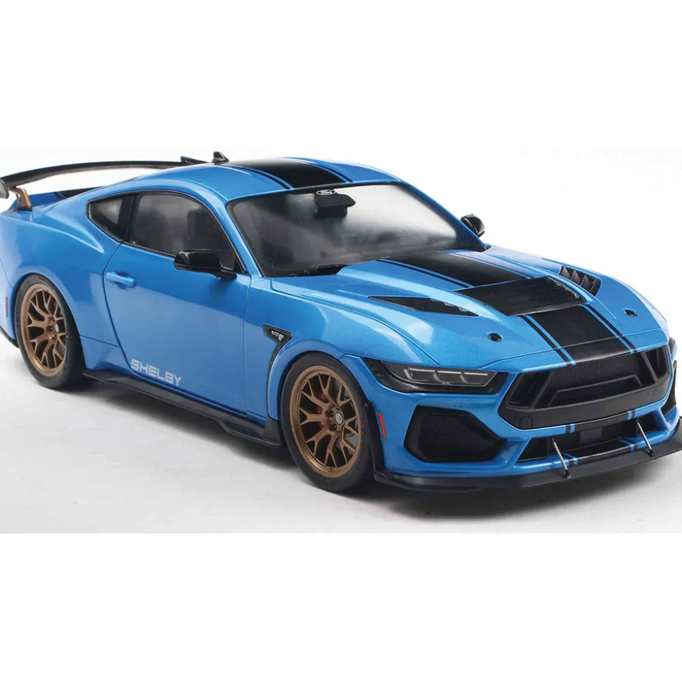 2025 Shelby Mustang Super Snake - Grabber Blue 1:18 Scale Diecast Model Car by Solido