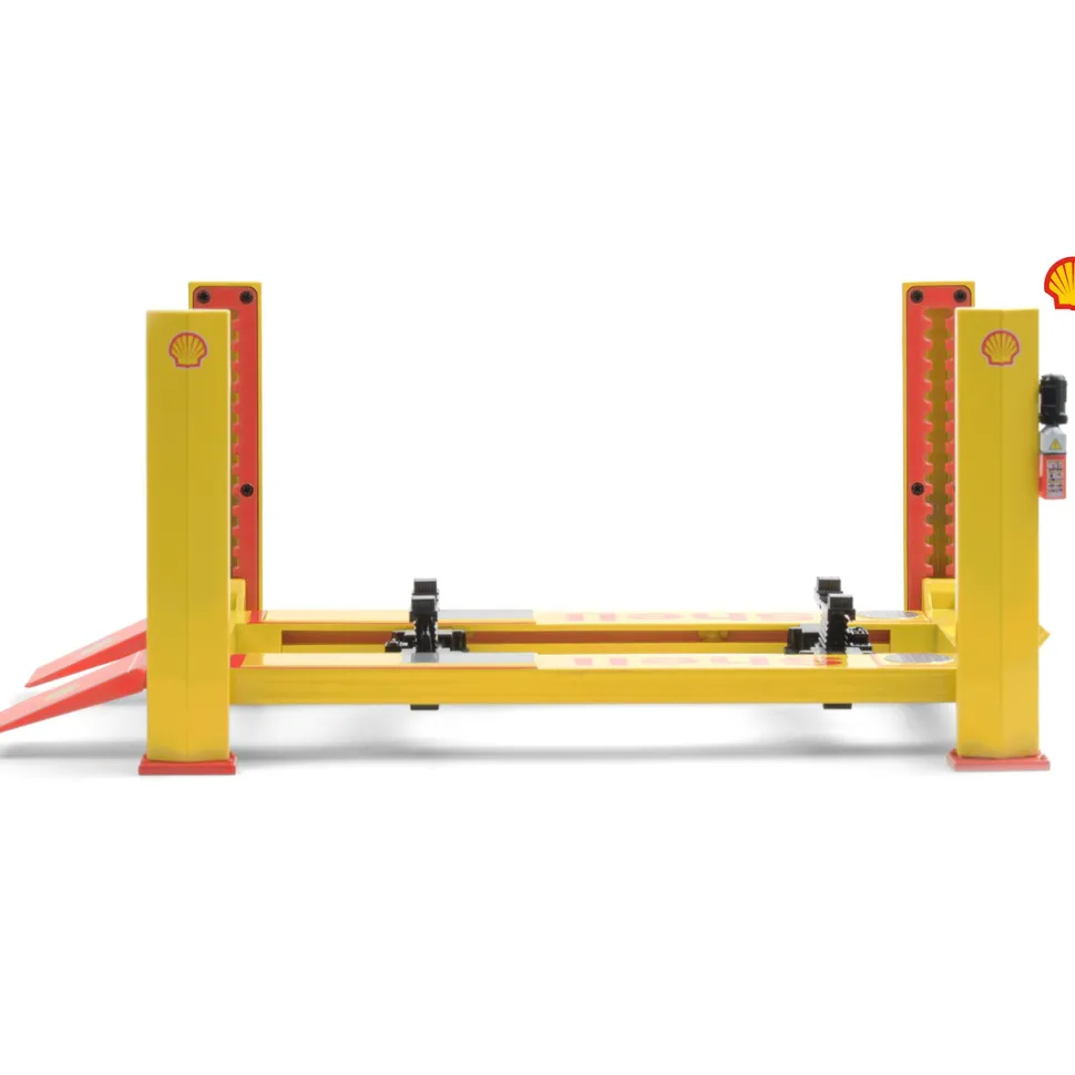 Shell Four-Post Auto Lift 1:18 Scale Diecast Model by Greenlight