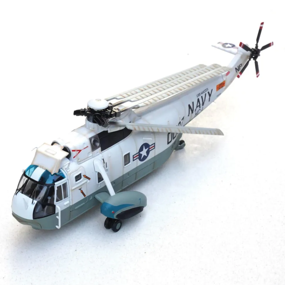 SH-3H Sea King Anti-Submarine Warfare Squadron 4 Black Knights Carrier Air Wing 15, USS Carl Vinson 1:72 Scale Diecast Metal Replica by Legion