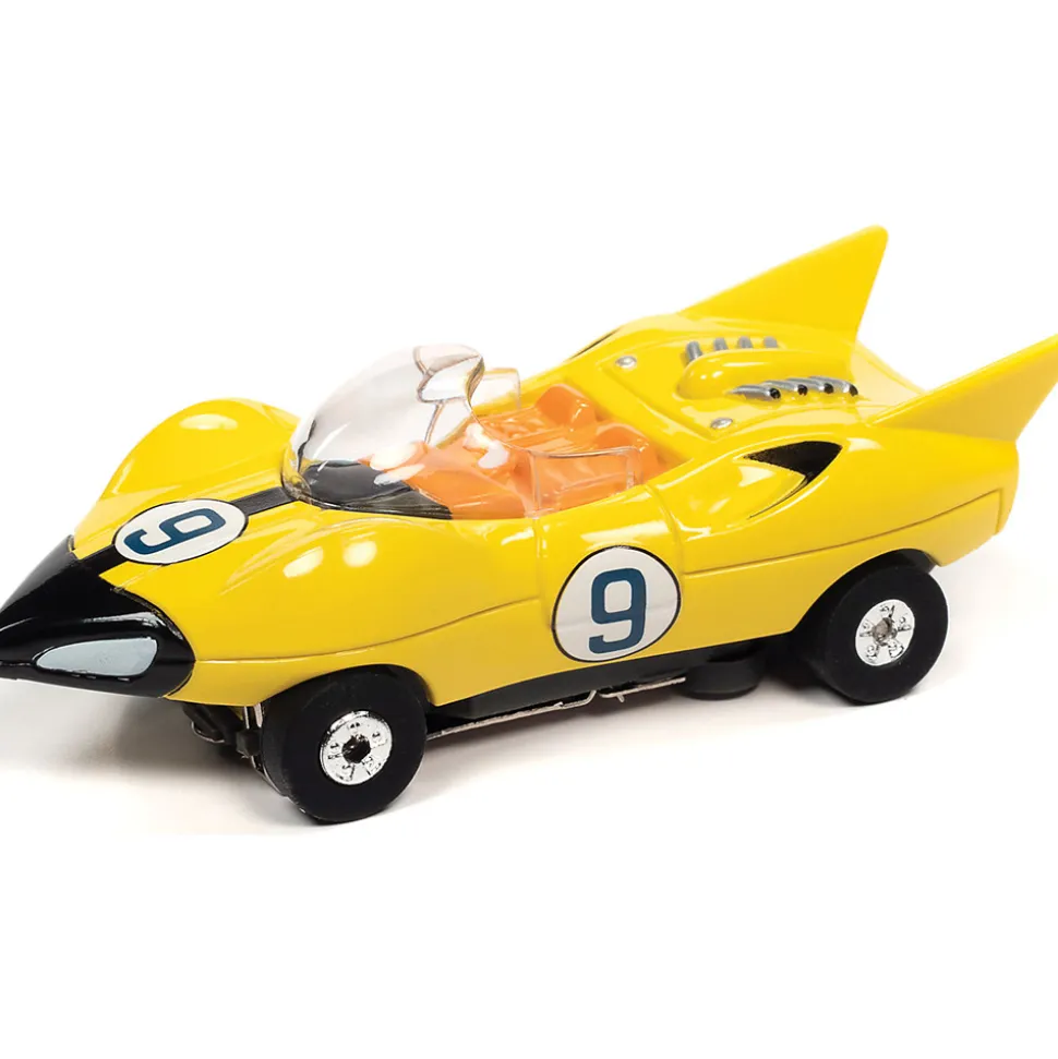Speed Racer Mach 5 Mania Slot Car Race Set w/Mach 5 & Shooting Star 1:64 Scale Electric Race Set by Auto World