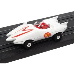 Speed Racer Mach 5 Mania Slot Car Race Set w/Mach 5 & Shooting Star 1:64 Scale Electric Race Set by Auto World