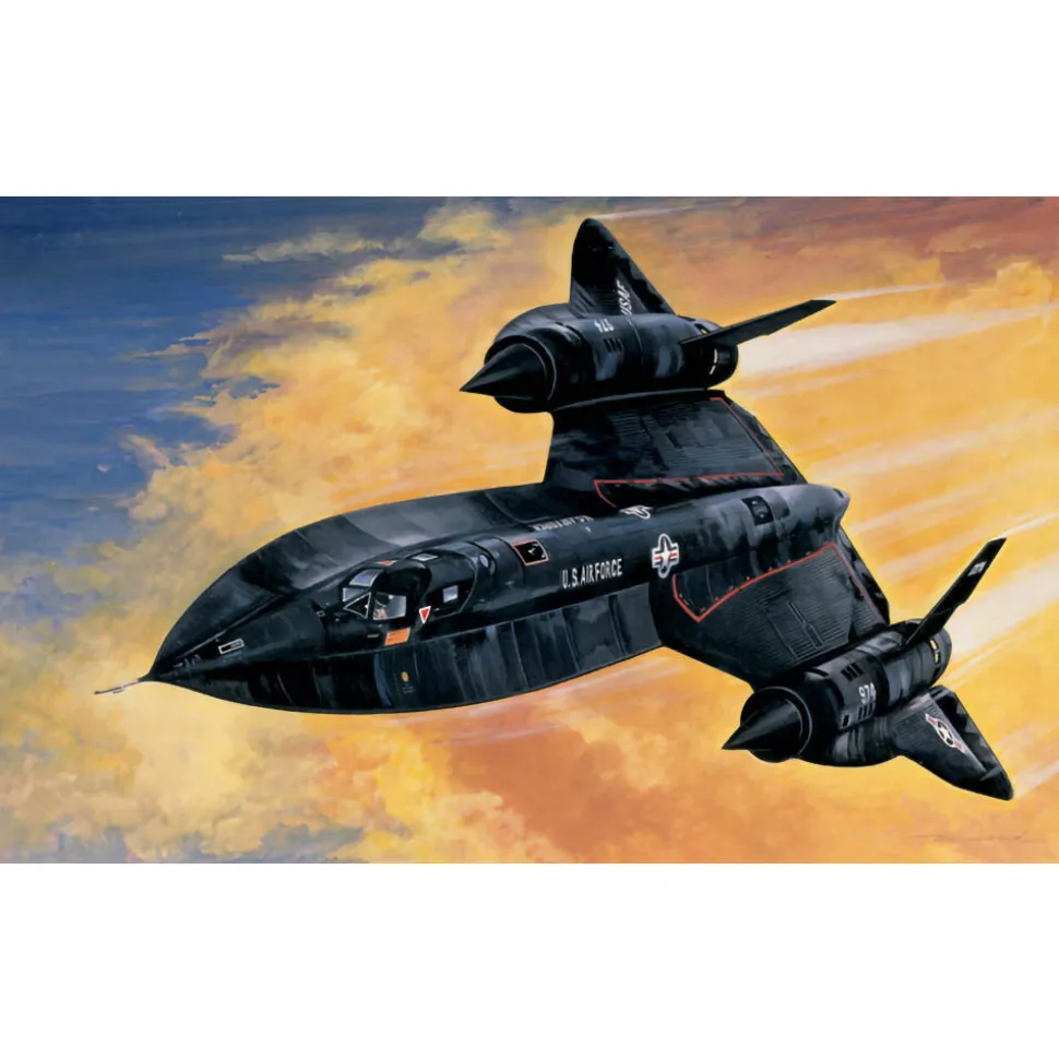 SR-71 Blackbird With Drone 1/72 Kit 1:72 Scale Plastic Model Kit by Italeri