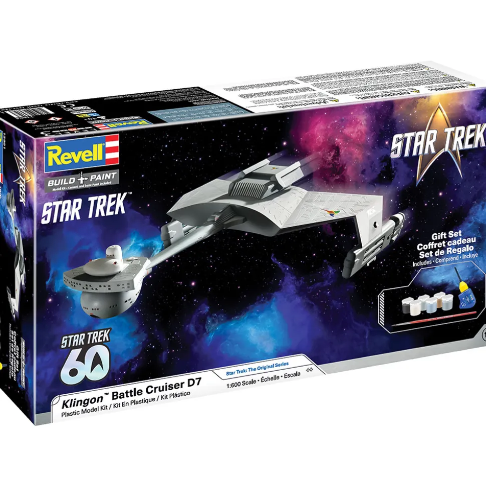 STAR TREK KLINGON BATTLE CRUISER D7 1:600 Scale Plastic Model Kit by Revell