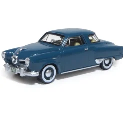 1950 Studebaker Champion Starlight Coupe - Aqua Green 1:87 Scale Diecast Model Car by Oxford Diecast