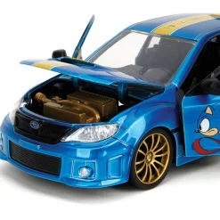 2012 Subaru Impreza WRX STI w/Sonic The Hedgehog 1:24 Scale Diecast Model Truck by Jada Toys