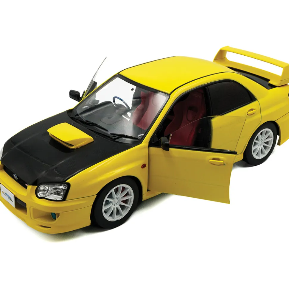2003 Subaru Impreza WRX STI - Yellow 1:18 Scale Diecast Model Car by Solido