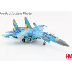 Su-27 Flanker B 1/72 Die Cast Model - HA6027 Ukrainian Air Force (with 2 x JDAM-Er gliding bombs) 1:72 scale Metal by Hobby Master