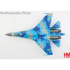 Su-27 Flanker B 1/72 Die Cast Model - HA6027 Ukrainian Air Force (with 2 x JDAM-Er gliding bombs) 1:72 scale Metal by Hobby Master