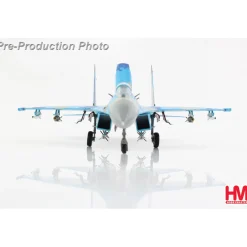 Su-27 Flanker B 1/72 Die Cast Model - HA6027 Ukrainian Air Force (with 2 x JDAM-Er gliding bombs) 1:72 scale Metal by Hobby Master