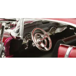 1955 Supercharged Chevy Bel Air - Burgundy 1:18 Scale Diecast Model by Motormax