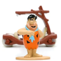 The Flintmobile with Fred Flintstone Figure - Hollywood Rides 1:32 Scale Diecast Model Car by Jada Toys