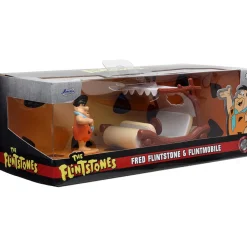 The Flintmobile with Fred Flintstone Figure - Hollywood Rides 1:32 Scale Diecast Model Car by Jada Toys