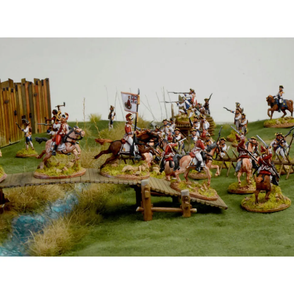 The Last Outpost - FR./Indian War 1/72 Figure Kit 1:72 Scale Plastic Model Kit by Italeri