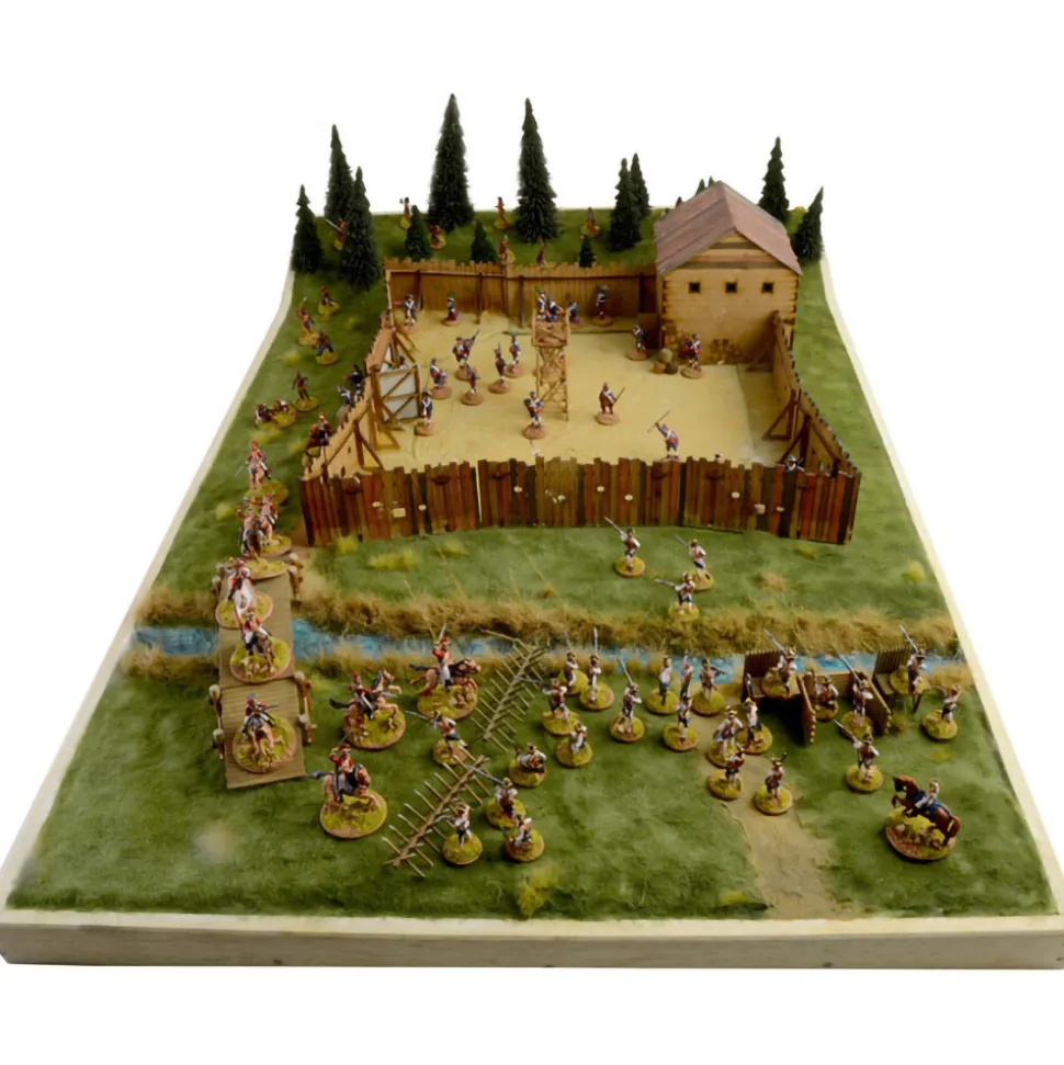 The Last Outpost - FR./Indian War 1/72 Figure Kit 1:72 Scale Plastic Model Kit by Italeri