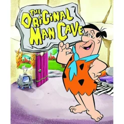 The Original Man Cave Flintstones Metal Sign by Desperate Enterprises