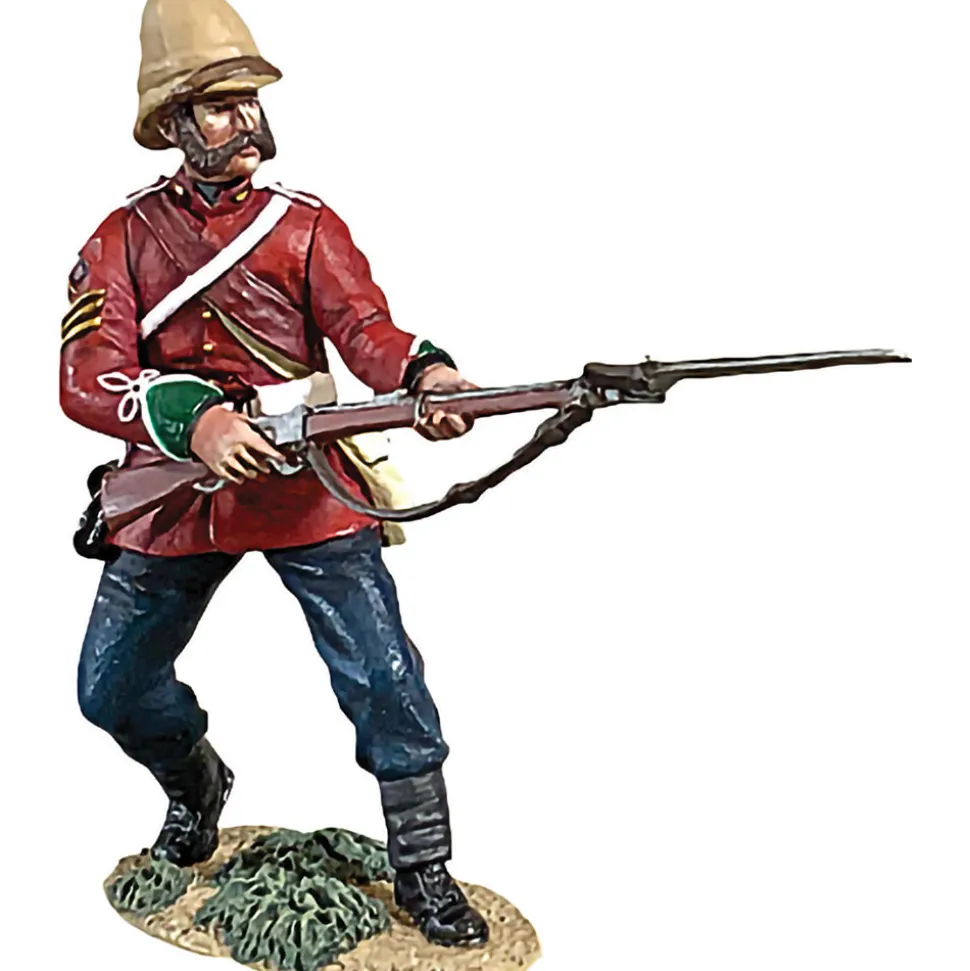 24th Foot, Sergeant Bourne with Bayonet 1/30 Figure William Britain (20212) 1:30 Scale Metal by William Britain