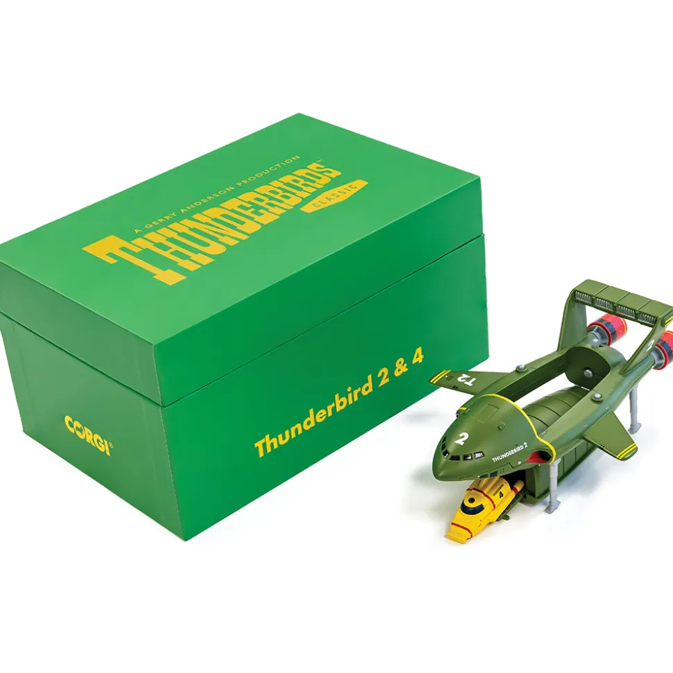 Thunderbirds F.A.B. Collection - Thunderbird 2 and 4 1:500 Scale Diecast Model by Corgi