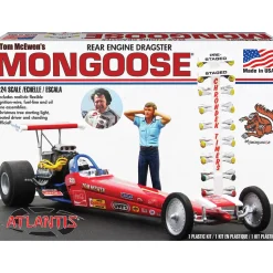 Tom McEwen Rear Engine Dragster - Model Kit 1:24 Scale Plastic Model Kit by Atlantis Models