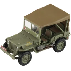 1/4 ton Military Vehicle 1/72 Die Cast Model - HG4216 Gen. Douglas MacArthur, Leyte, WWII, 1945 1:72 scale Metal by Hobby Master