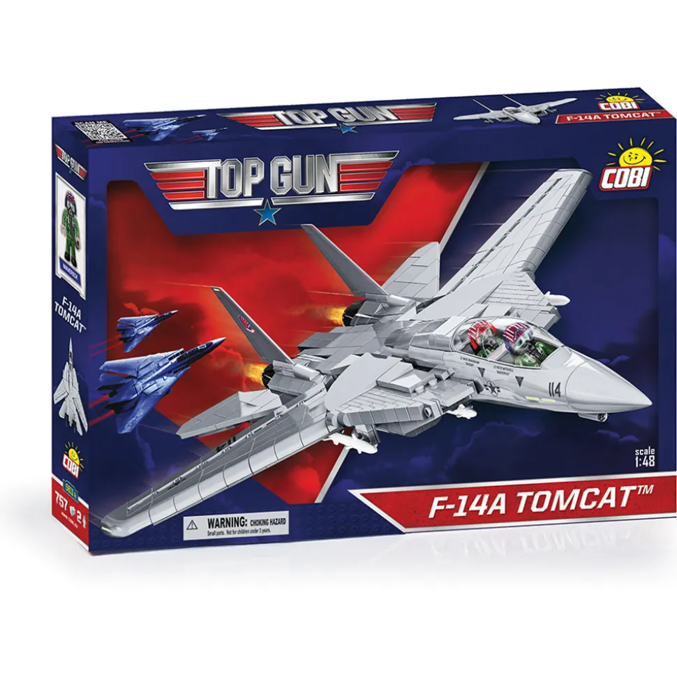 TOP GUN F-14 Tomcat 757 Piece Building Brick Set 1:48 Scale by Cobi Toys