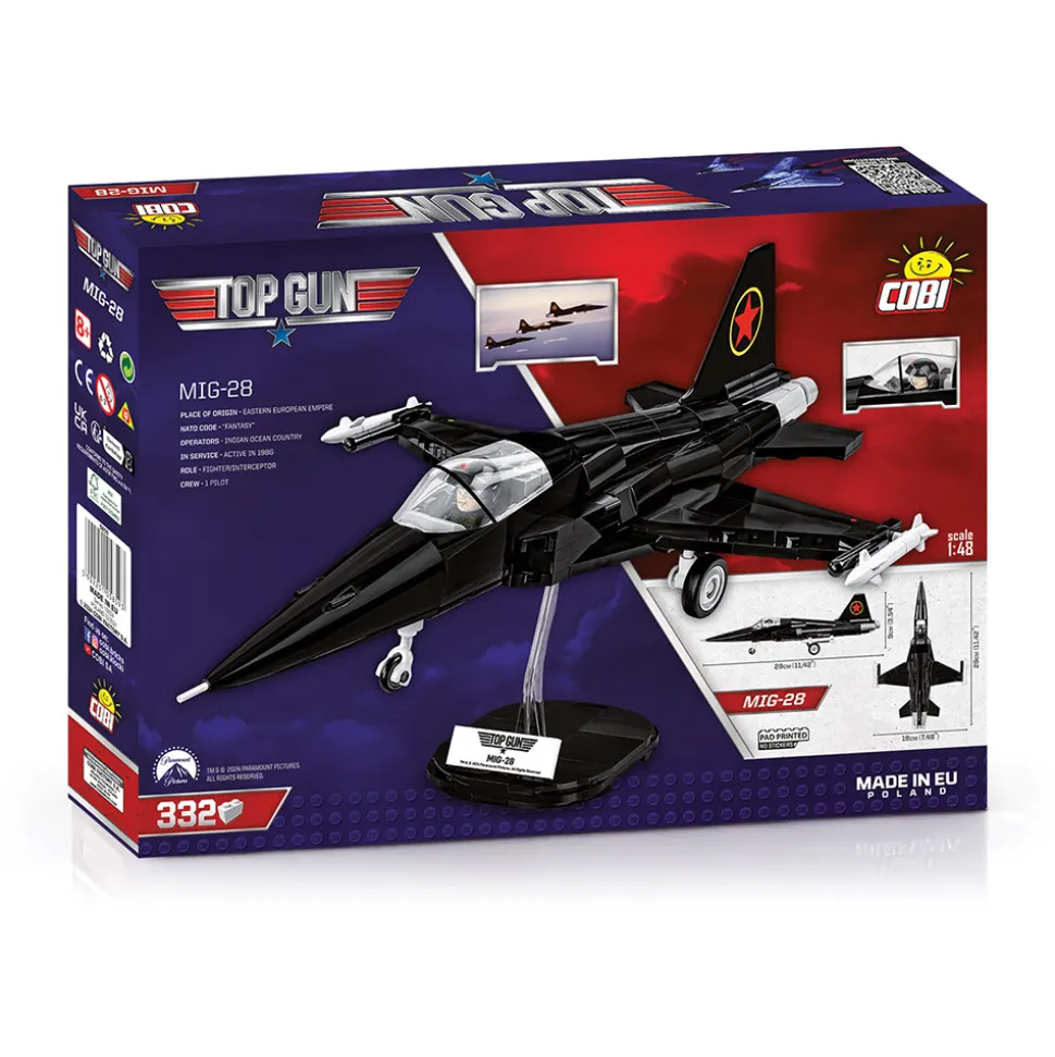 TOP GUN MIG-28 Fighter Jet Building Brick Set 1:48 Scale by Cobi Toys