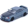 Top Secret Nissan R32 GT-R Stealth Grey 1:64 Scale Diecast Model Car by Inno Models