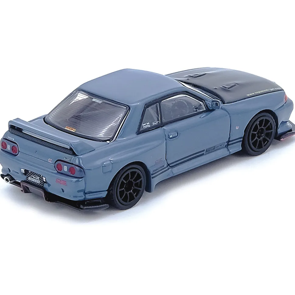 Top Secret Nissan R32 GT-R Stealth Grey 1:64 Scale Diecast Model Car by Inno Models
