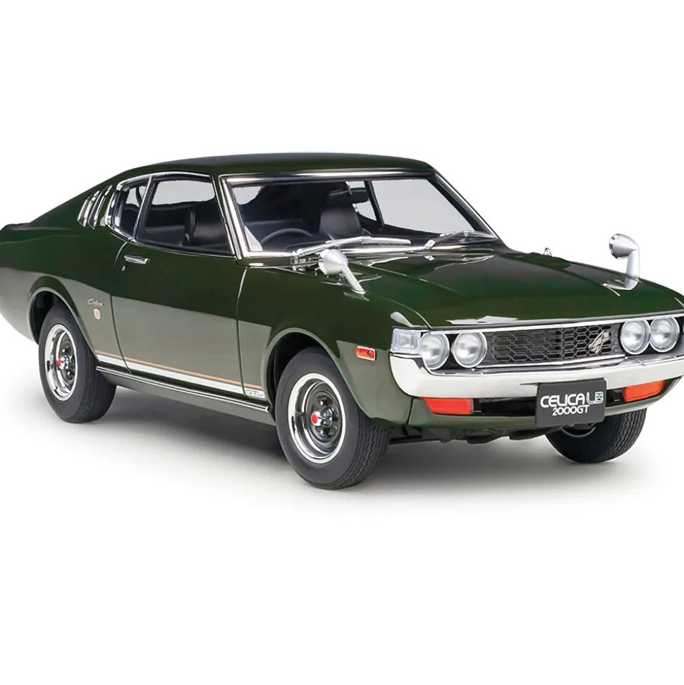 1973 Toyota Celica Liftback 2000GT (RA25) - Moss Green 1:18 Scale Diecast Model Car by AutoArt