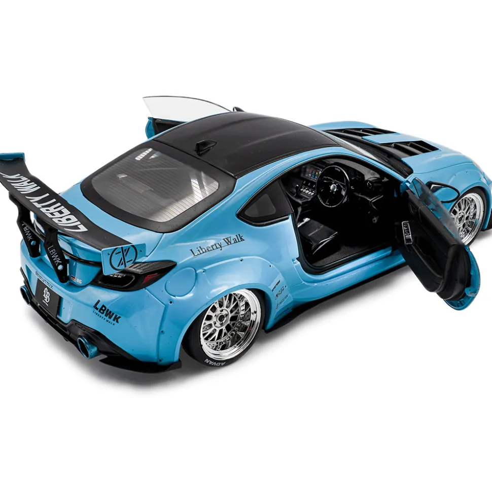 2024 Toyota GR 86 LBWK Body Kit - Baby Blue 1:18 Scale Diecast Model Car by Solido