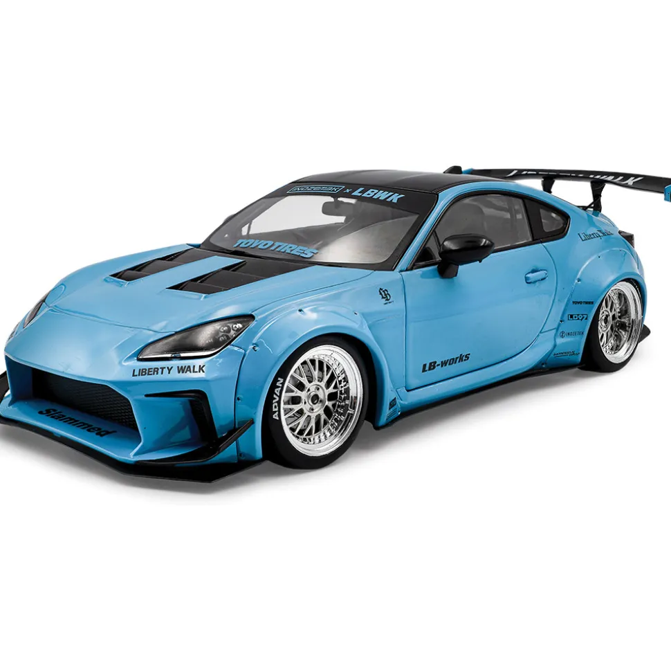 2024 Toyota GR 86 LBWK Body Kit - Baby Blue 1:18 Scale Diecast Model Car by Solido