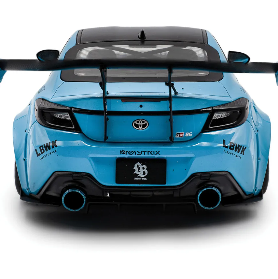 2024 Toyota GR 86 LBWK Body Kit - Baby Blue 1:18 Scale Diecast Model Car by Solido