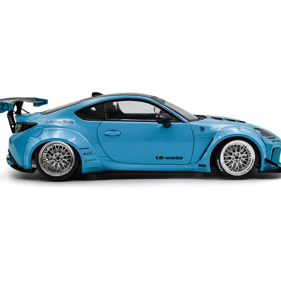 2024 Toyota GR 86 LBWK Body Kit - Baby Blue 1:18 Scale Diecast Model Car by Solido