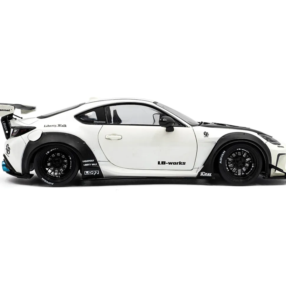 2024 Toyota GR 86 LBWK Body Kit - Pearl White 1:18 Scale Diecast Model Car by Solido