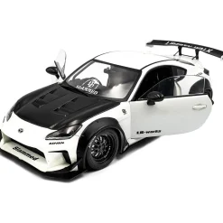 2024 Toyota GR 86 LBWK Body Kit - Pearl White 1:18 Scale Diecast Model Car by Solido