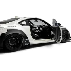 2024 Toyota GR 86 LBWK Body Kit - Pearl White 1:18 Scale Diecast Model Car by Solido